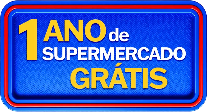 1 ano de supermercado grátis